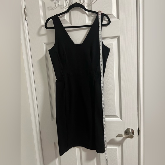 Betabrand Sudden Chemistry V-neck Dress in Black - Picture 7 of 11